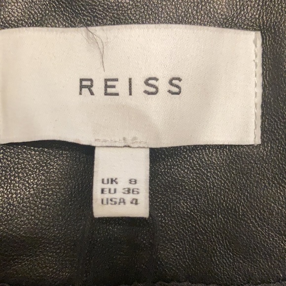 Reiss Geo leather biker jacket - Picture 14 of 17